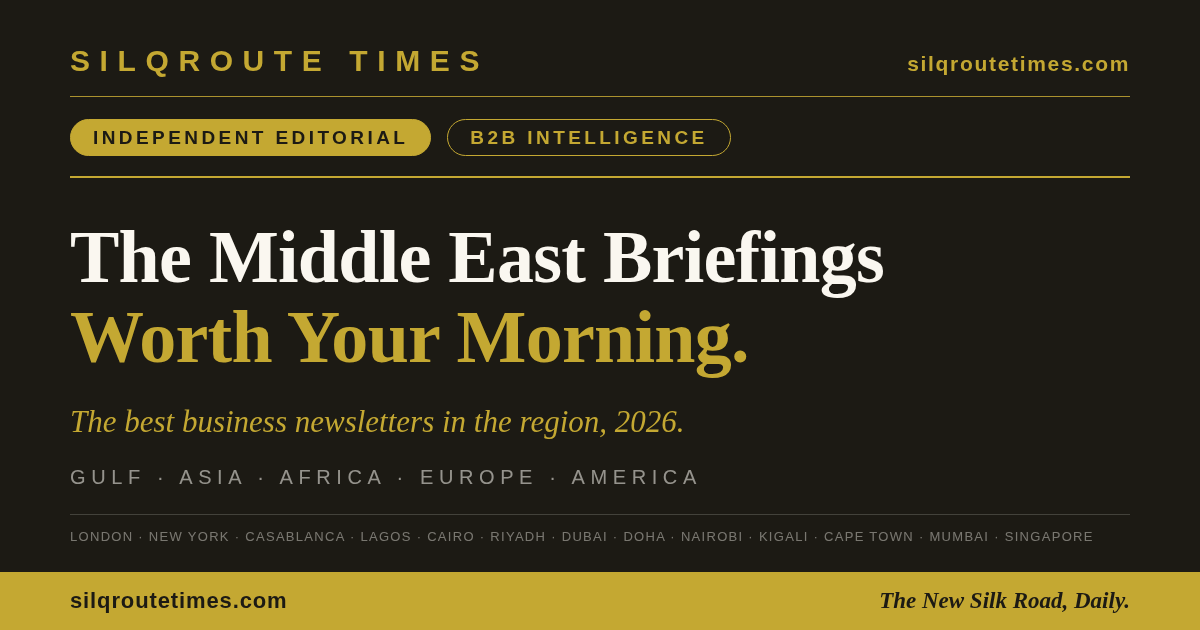 Share card for The Best Business Newsletters in the Middle East for 2026