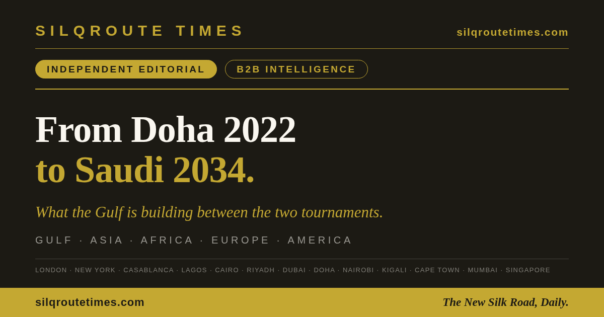 Share card for From Doha 2022 to Saudi 2034: What the Gulf is Building