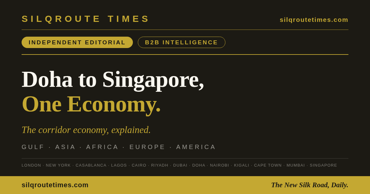 Share card for Doha to Singapore: The Corridor Economy Explained