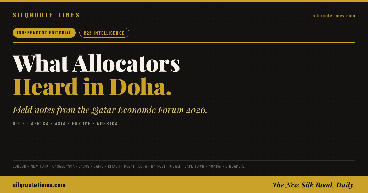 Share card for Inside the Qatar Economic Forum 2026: What Allocators Heard