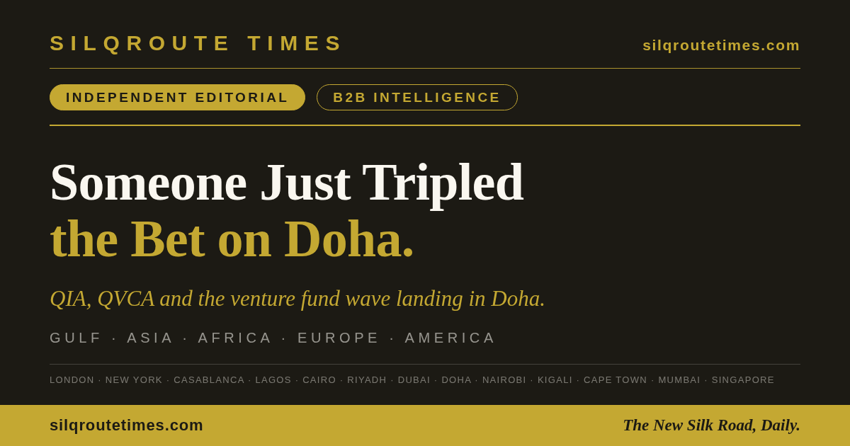 Share card for Someone Just Tripled the Bet on Doha.