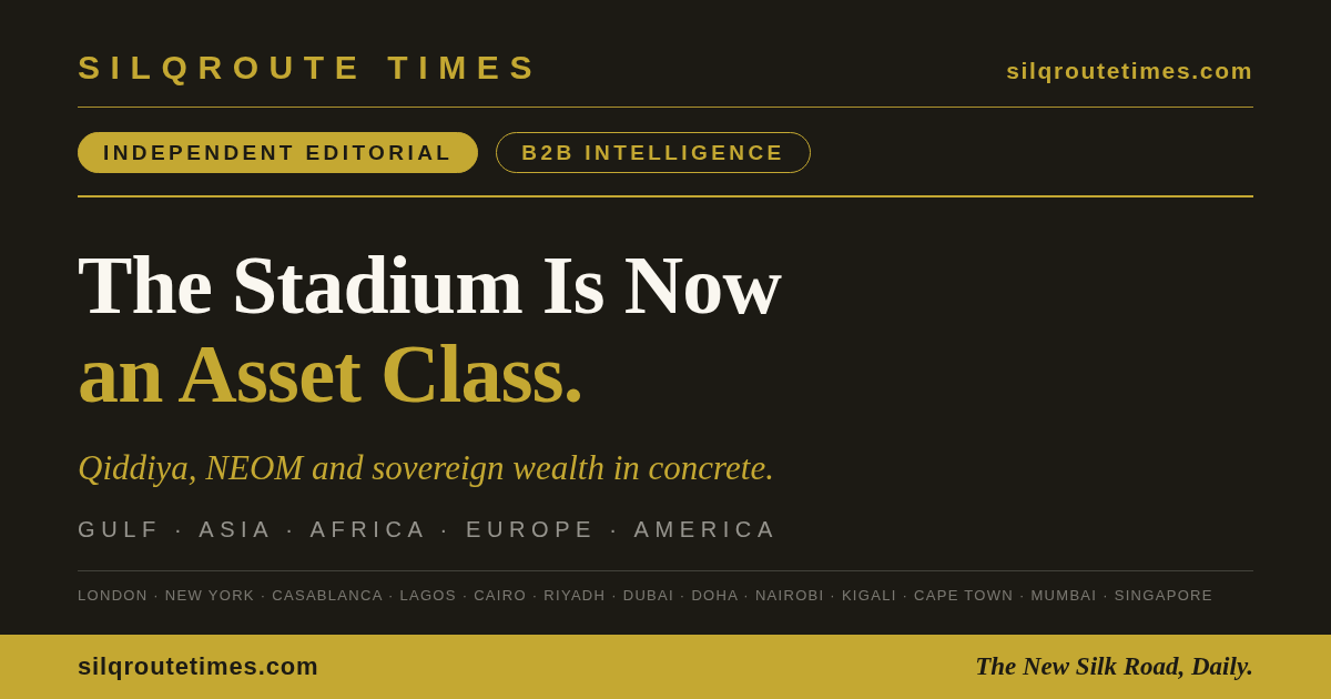 Share card for Qiddiya, NEOM and the Stadium as Sovereign Wealth Asset